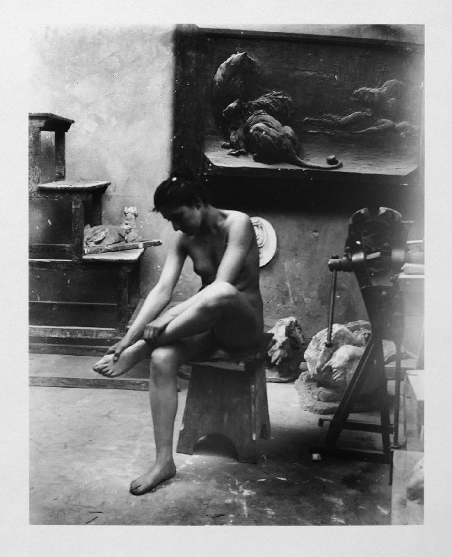Zille, Heinrich (Radeburg 1858 - 1929 Berlin) Dornauszieher-Pose Fotografie, 1901/1999, 225 x 177 (