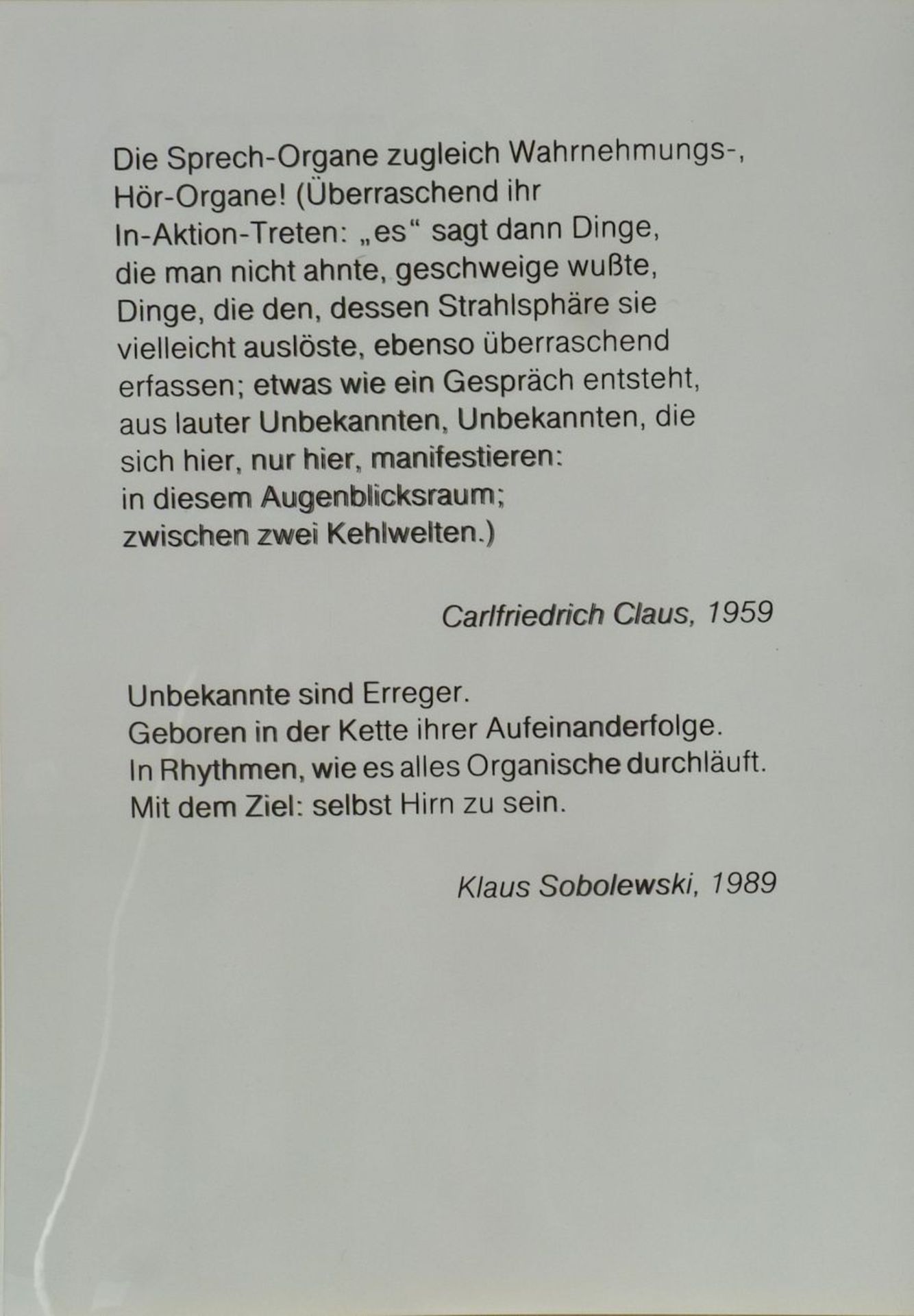 Claus/Sobolewski, Calrfriedrich/Klaus: "Dialoge II", 1990 - Bild 5 aus 13