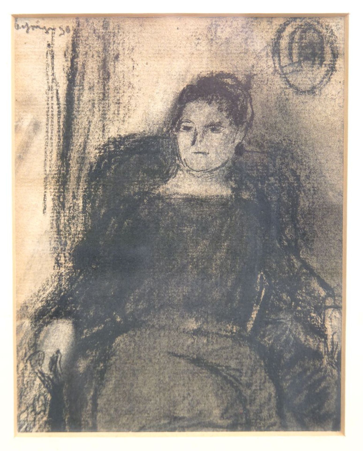 BEHRINGER, OSKAR: "Sitzende Frau", 1930