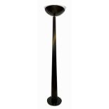 Artemide floor lamp Antigone model by Studio Nicolin, from the 1990s. Lacquered metal and carbon