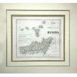 Map of the province of Messina, nineteenth century. Cm 29x32,5. With no frame. Very good condition.