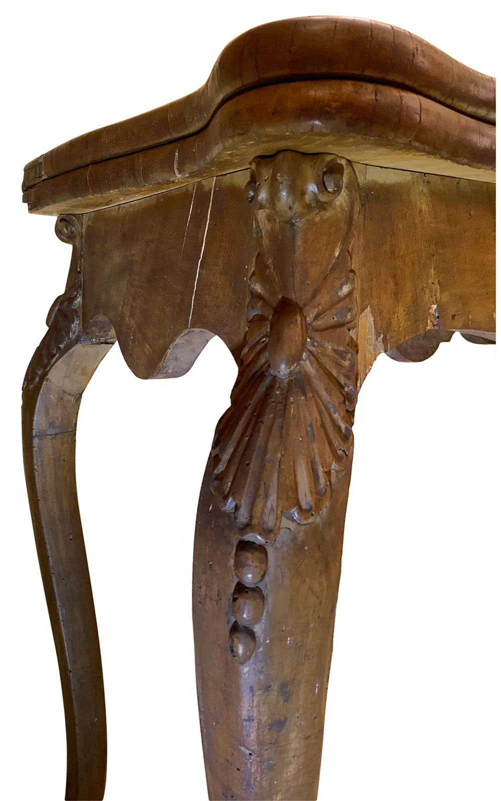 Opening game table in walnut wood, Louis Philippe, nineteenth century Sicily. H 78x91x46 cm. - Image 4 of 6