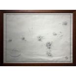 Map De Iles De Lipari,1826, Wi Hismyth. Cm 50x67, Caplin etching in copper. With wooden frame,