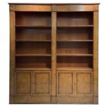 Bookshelf from the twentieth century. A in light burr walnut wood body double (maple). Top with