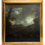 Italian painter of the seventeenth century. Landscape. 97,5X87, Oil paint on canvas.