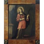 18th century painter, Tuscan. Saint Lucia. 30x23, oil paint on canvas.