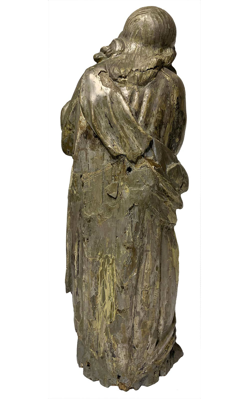 Italian Sculptor from the seventeenth century. Wooden statue depicting young St. Agatha, made with - Image 3 of 4