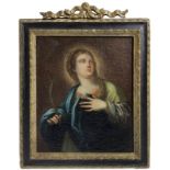 Italian painter of the eighteenth century, Sant'Agata 46x38 Oil paint on canvas, coeval frame.