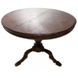 Roiund small table, three feet. Charles X period (1820-1830). Caprine, mahogany solid wood feet,