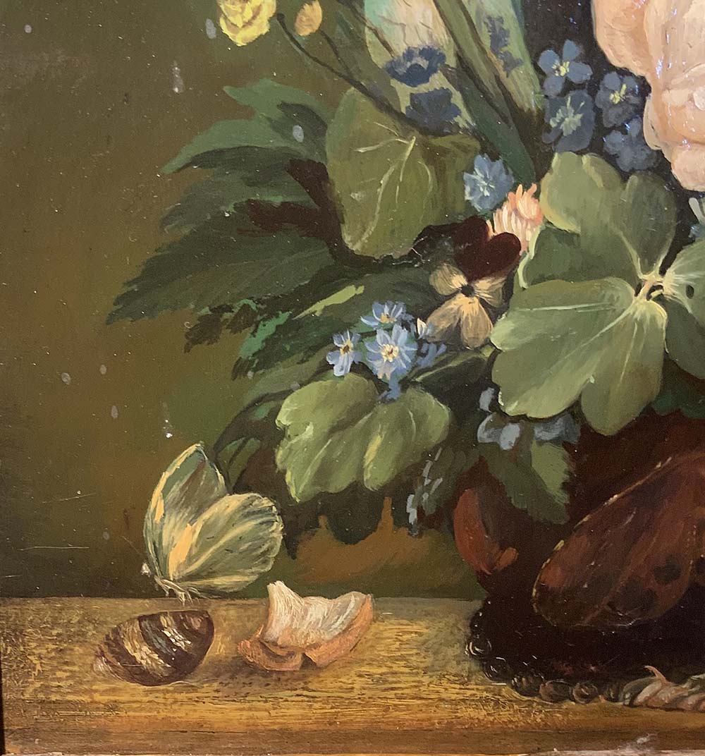 Oil painting on copper. Flemish painter from the eighteenth century. Rachel Ruysch School - Image 3 of 5