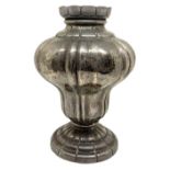 Silver Vase countered by hand. Probably from Sicily, seventeenth century. Punches on the edges of