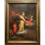 Oil painting on canvas, Giovanni Battista Carlone (Genoa 1603-1684). St. Mark. 95x70, 115x90 frame