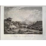 Varin (1740-1800 Paris). View of Lake Proserpine (now Pergusa) at Castrogiovanni (Enna). Etching.