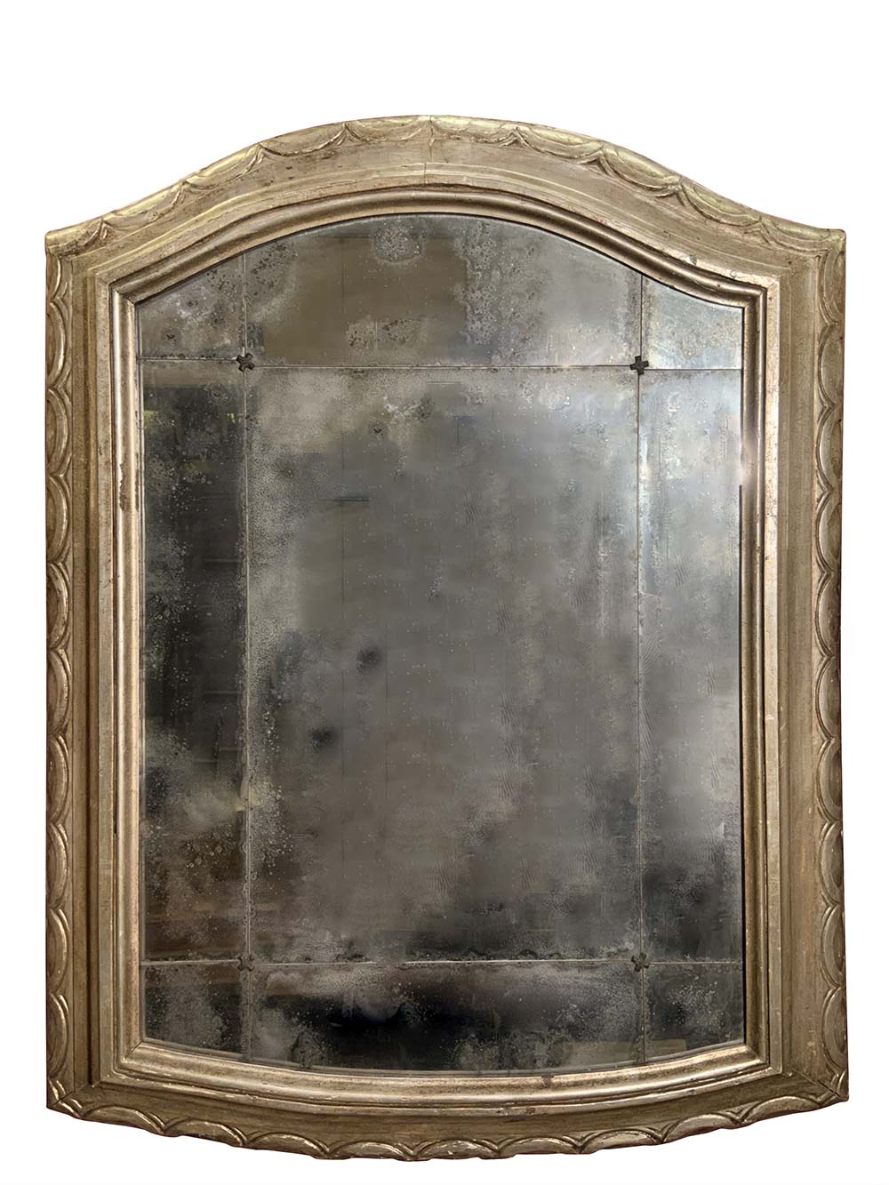 Large mirror, Sicily, eighteenth century. In gildedwooden frame with mirror contemporary mecca