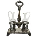 Silver cruet. Argentiere Peter Borrani. Turin 1824-1873.