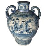 Large jug with ceramic handles, Massa Factory of Naples, late eighteenth / early nineteenth