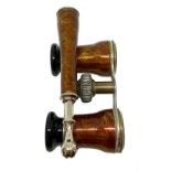 Binoculars in tortoiseshell. Late nineteenth century.