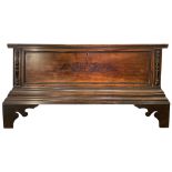 Chest in walnut, Sicily (Noto). XVIII Century. Front tooled and large frame. At the base in two