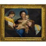 Oil painting on canvas. Emilian Painter form the 18th century. Madonna and Child