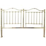 Double bed headboard. With double nickel and silver nickel.