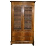 Showcase, Sicily nineteenth century. In walnut, with two drawers. H cm 180x103x35.