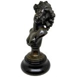 Patinated bronze depicting maenad. Michael Claude, French sculptor of the late nineteenth century.