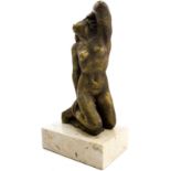 Bronze sculpture depicting a naked woman Tommaso Gismondi (Anagni Anagni 1906- 2003). A lost-wax,