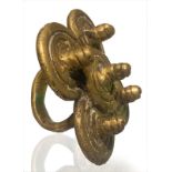 Bronze, ring, Dogon, Mali, XX century. 6.5 cm x 4.