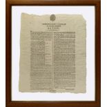 General Superintendent of the Decree of roads and forests, Notice. Palermo, 21 December 1835. Cm