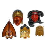 Lot of #5 ethnic masks.