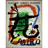 Posters Joan Miro (1893-1983). Expo 65 - Oeuvres graphiques, Cm 64x48. 1954