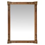 Mirror in lacquered and gilded wooden frame, contemporary mirror, the second half of the nineteenth