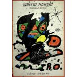 Posters Joan Miro (1893-1983). Expo 78 - Galeria Maeght Barcelona. Cm 73x48.