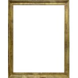 Wood frame half golden brown leafy. In the nineteenth-century style. External dimensions 93x73 cm.