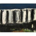 Oil paint on canvas depicting landscape, Alfredo Chighine (Milan, Pisa 1914- 1974). Cm 30x40.