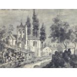 Anonymous author's drawing of Raganosa Church, (Tremestieri Etneo, Catania, Sicily), nineteenth