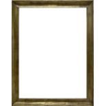 Wood frame half golden brown leafy. In the nineteenth-century style. External dimensions 66x51 cm.