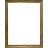 Wood frame half golden brown leafy. In the nineteenth-century style. External dimensions 93x73 cm.