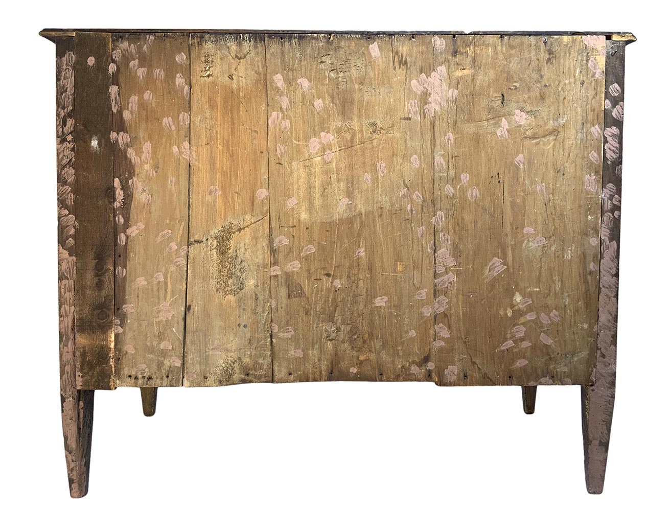 lacquered wooden chest of drawers, early nineteenth century Sicily. In the green and shades of - Image 8 of 8