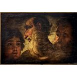 Oil paint on canvas depicting the Three Ages of Man, Veneto area, XVIII Century. Cm 40x60. The