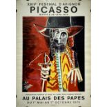 Pablo Picasso Posters XXIV Festival d'Avignon, France 1970. Cm 77x52, 20.75"W × × 0.12"D 29.75"H