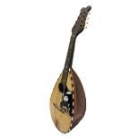 Mandolin with nacre inlays, Sicily, Luthier Salvatore Spadaro, XX century.