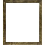 Wood frame half golden brown leafy. In the nineteenth-century style. External dimensions 78x68 cm.