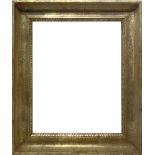 Wood frame half golden brown leafy. In the nineteenth-century style. External dimensions 72x62 cm.