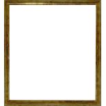 Wooden frame with half golden reed leaf, nineteenth century style. External dimensions 97x87 cm.