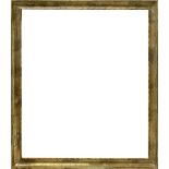 Wooden frame with half golden reed leaf, nineteenth century style. External dimensions 76x66 cm.