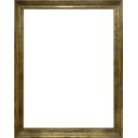 Wood frame half golden brown leafy. In the nineteenth-century style. External dimensions 93x73 cm.