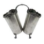 Breadsticks Holder in silver 800. H 18 cm Weight 340 gr