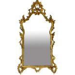 Mirror in gilded wood leafy, late nineteenth century. Cm 123x85
