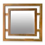 Italian Production in the style of Romeo Rega. Frame with structure made entirely of square-shaped